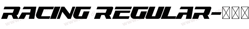 Racing Regular字体转换